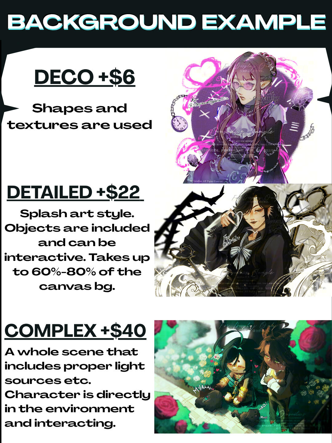 background examples