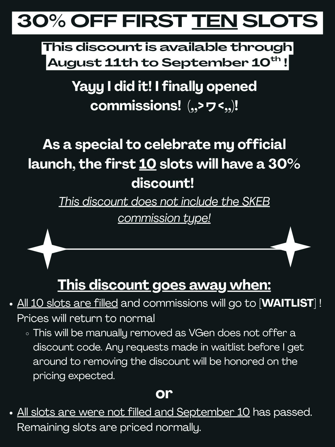 discount! discount! oooo you want discount right? (plz commission me)